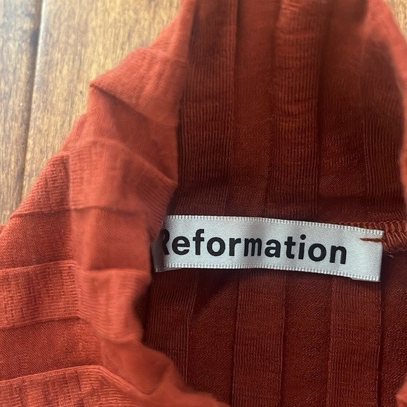 Reformation Libra long-sleeve knit minidress size L - Picture 7 of 8